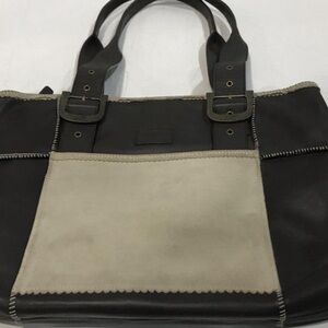 UGG Elegant Brown/Cream Women's Leather/Suede Tote Bag